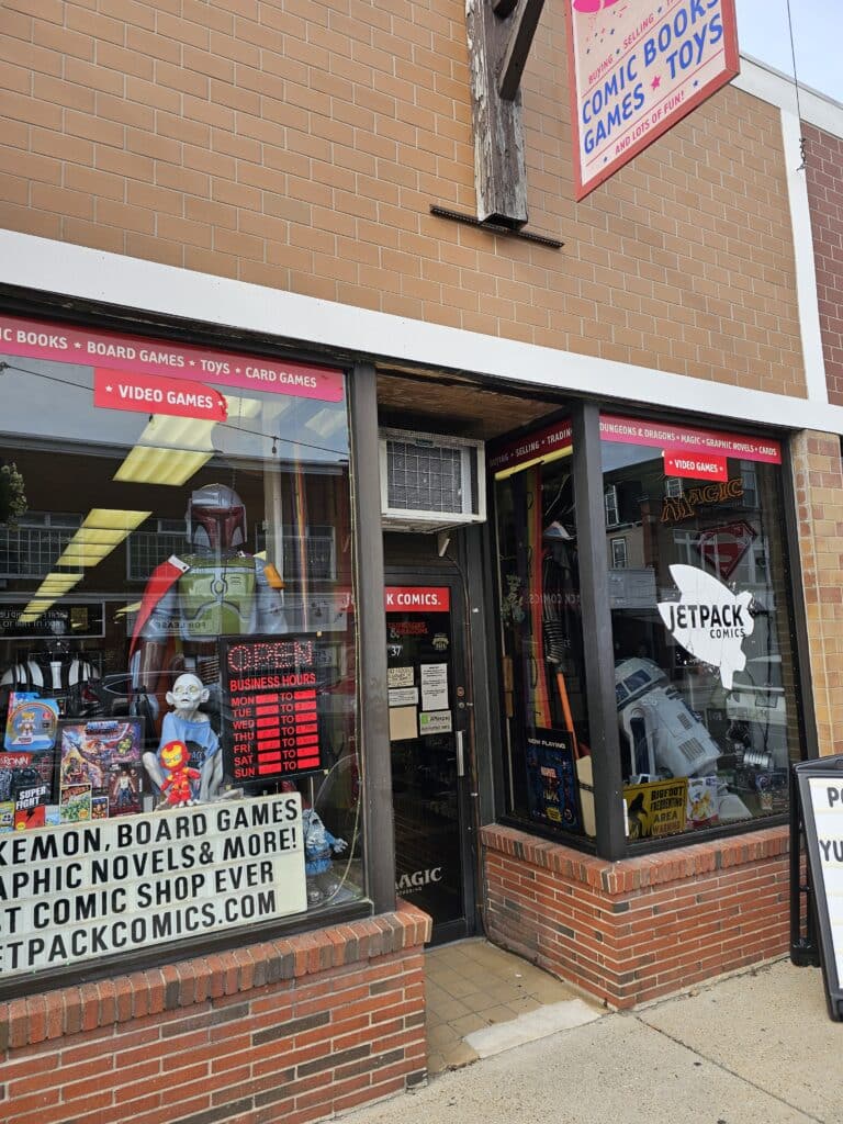 Jetpack Comics Store Interior and Top Picks"