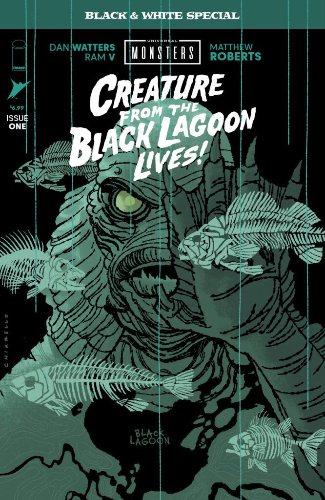Creature From the Black Lagoon Lives Black and White Special #1 Cover
