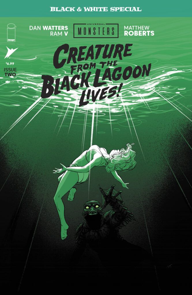 Creature From the Black Lagoon Lives Black and White Special #1 Cover