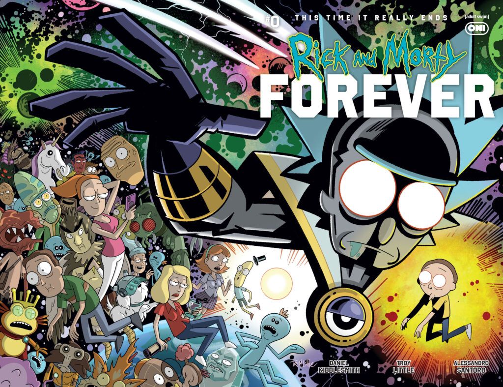 Rick and Morty Forever #0 Troy Little wraparound foil cover