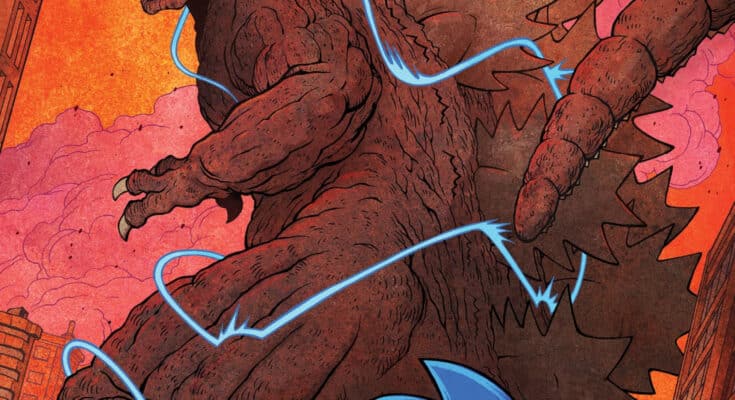 SONIC X GODZILLA #1 Comic Cover Jack Lawrence