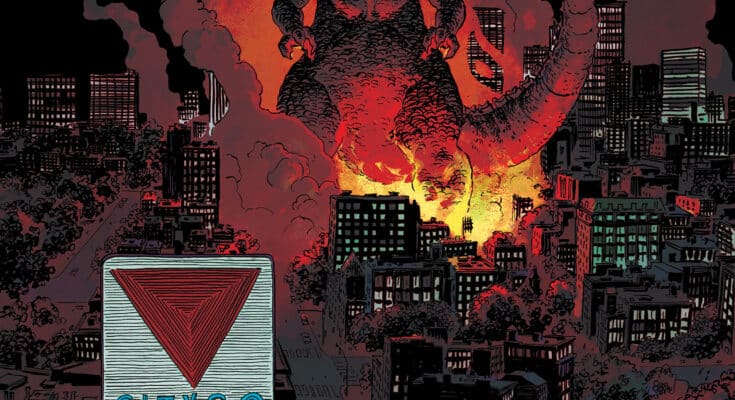 Godzilla Vs. America: Boston Comic Cover by Hayden Sherman