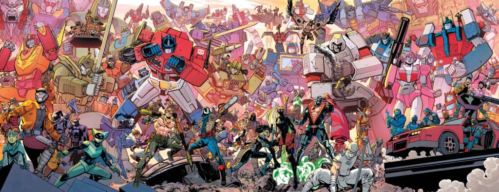 Energon Universe 3rd Anniversary Connecting Covers by Tom Reilly