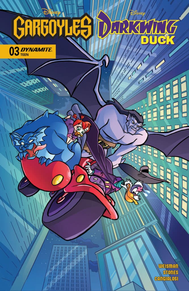 Gargoyles/Darkwing Duck #3 Comic Cover by Tad Stones
