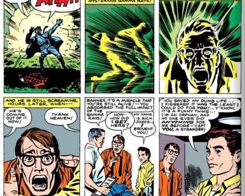 Rick Jones and Bruce Banner Incredible Hulk 1 First Appearance