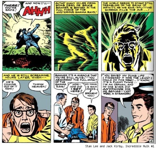 Rick Jones and Bruce Banner Incredible Hulk 1 First Appearance