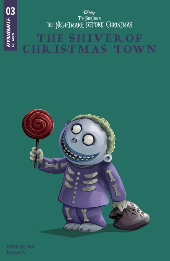Nightmare Before Christmas Shiver of Christmas Town 3 Comic Cover Jae Lee