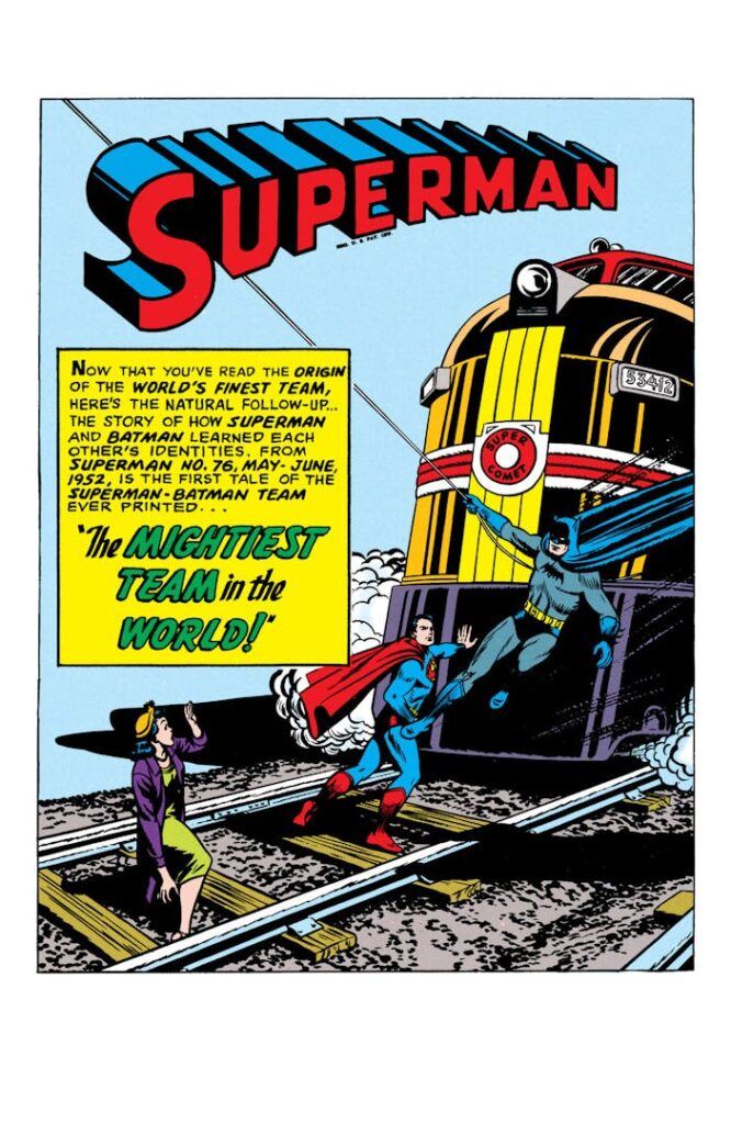 Superman #76 First Batman Team Up Cover Art