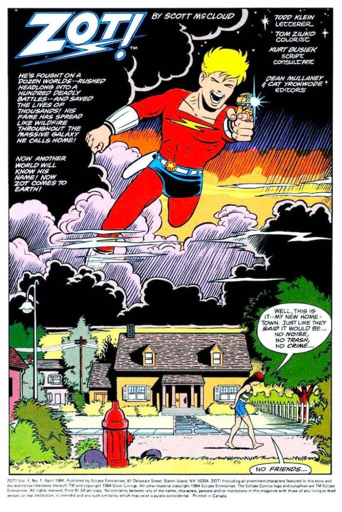 Zot! #1: This Day In Comics - Scott McCloud’s Manga Masterpiece