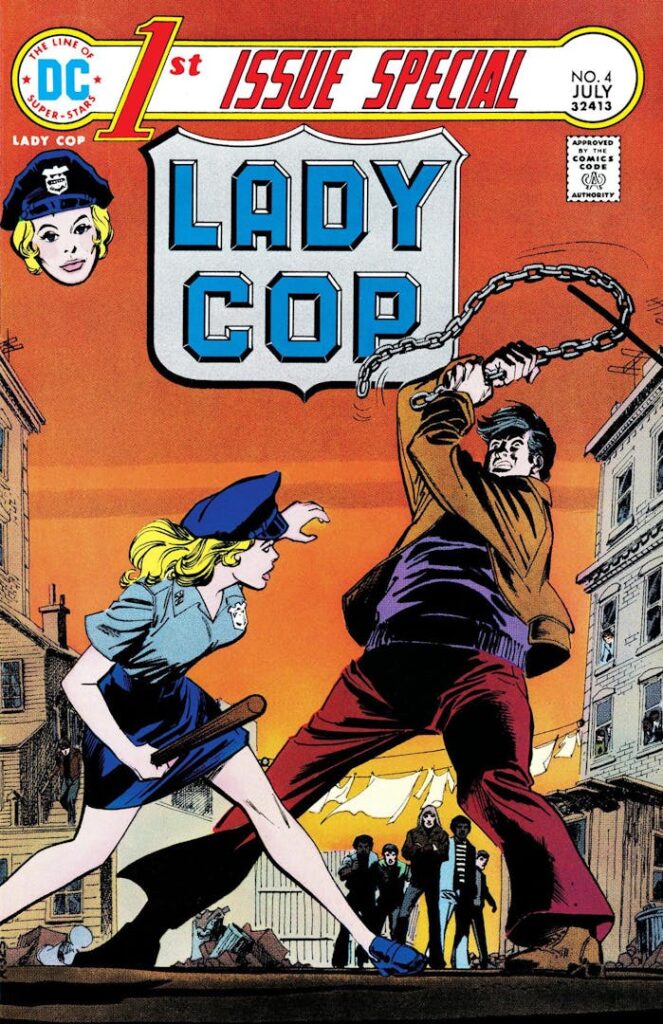 Lady Cop First Appearance 1st Issue Special 4 Cover Art
