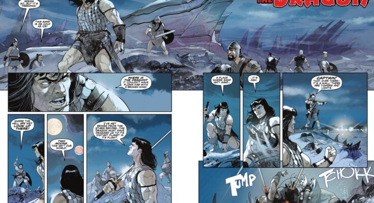 Conan & Dragonero #1 Comic Cover Roberto De La Torre Ar