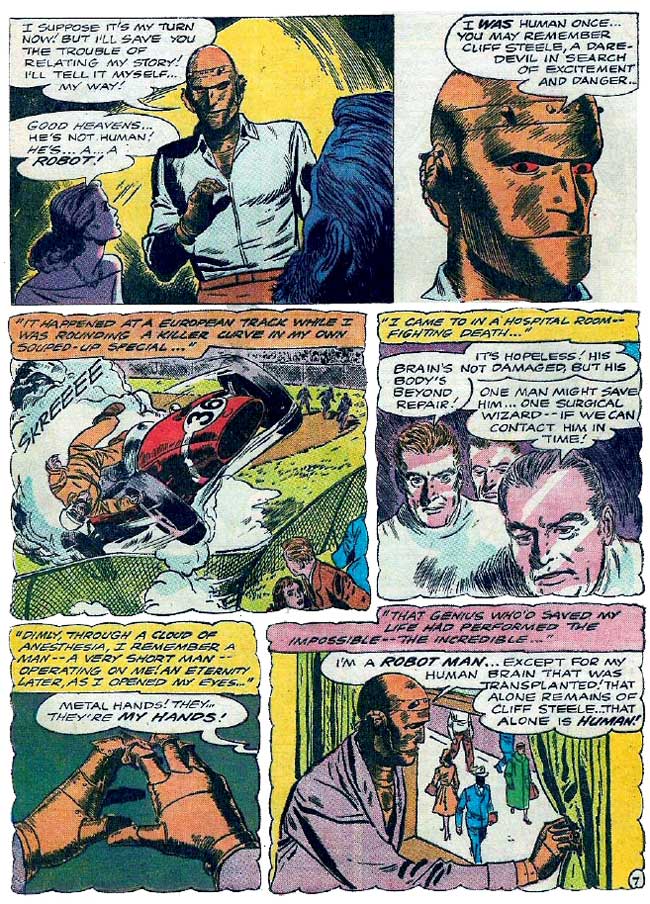 Robotman debut Doom Patrol First Appearance Cover