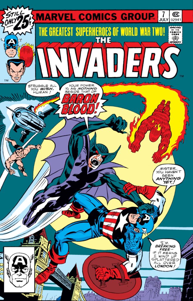 Baron Blood: This Day In Comics - The 1976 Invaders #7 Debut