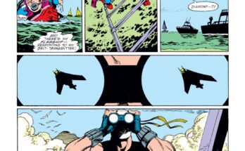 Cover art for Captain America #359 featuring the first cameo appearance of Crossbones