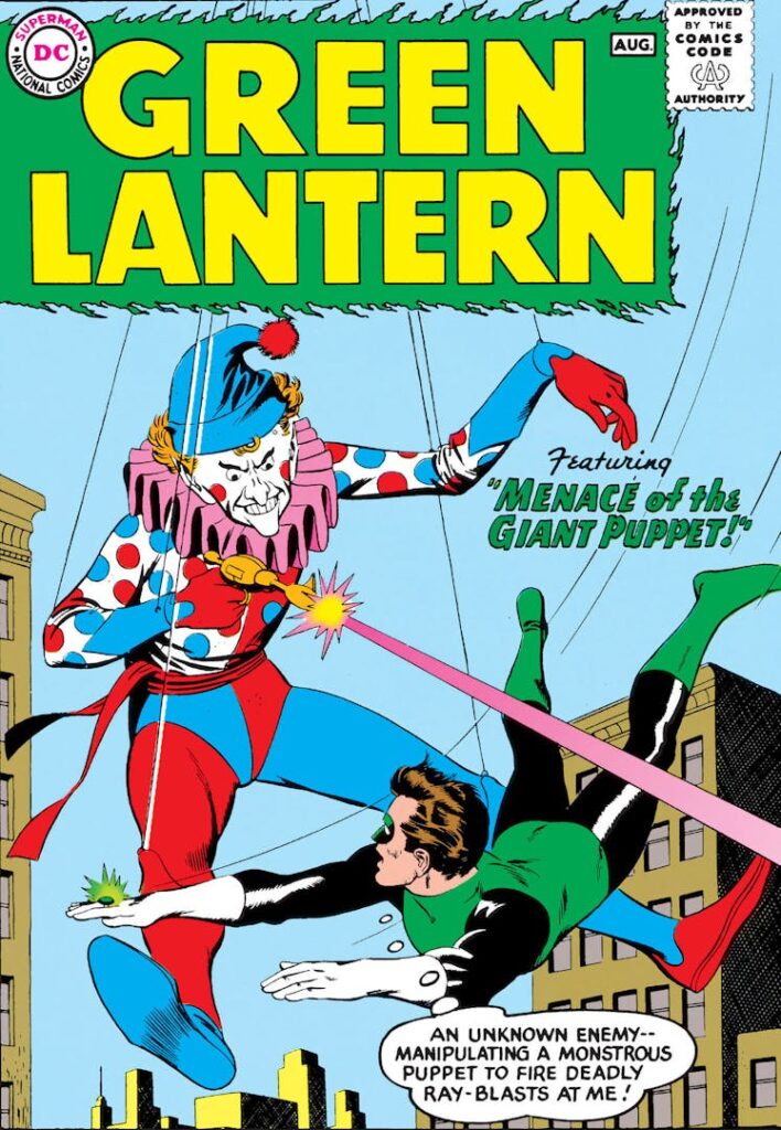 Cover art for Green Lantern #1 from 1960 featuring Hal Jordan