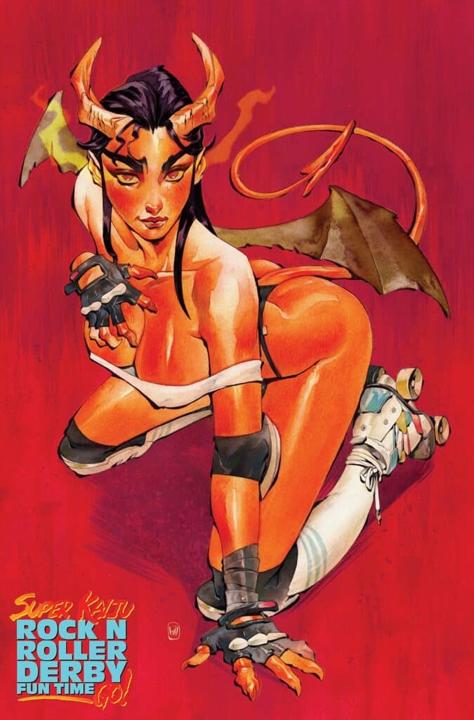 Kickstarter Launch: Super Kaiju Rock-n-Roller Derby Fun Time Go! Returns