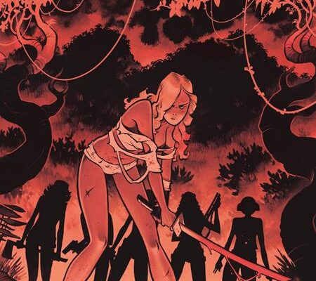 Cover art for Tigress Island #1 fourth printing by EPHK