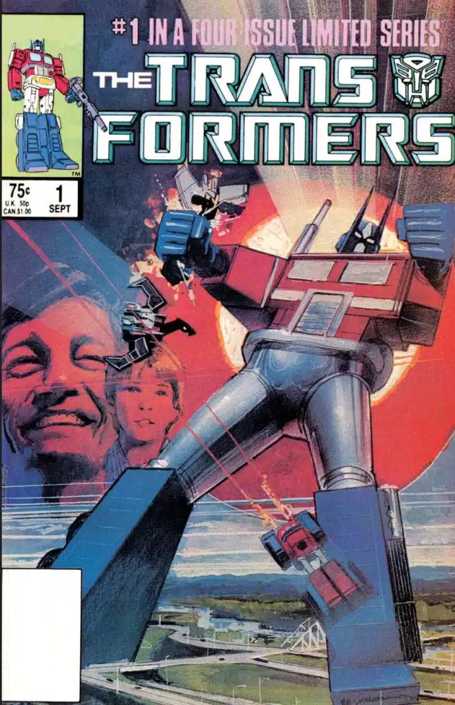 Marvel Comics The Transformers #1 Retro Comic Book Cover