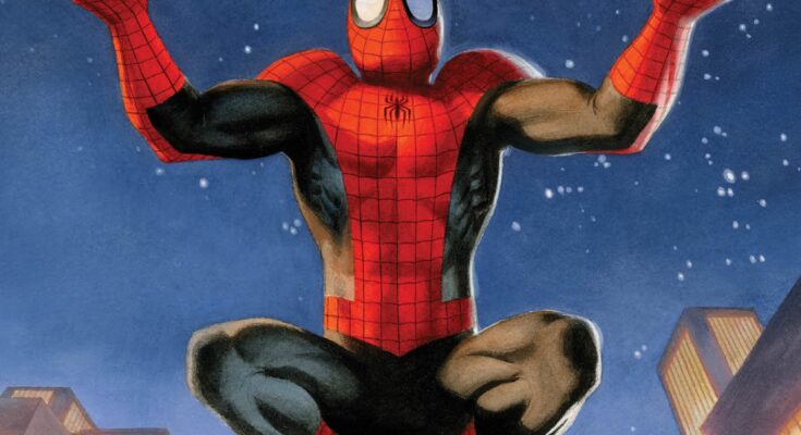 Cover art for Amazing Spider-Man #1000 featuring Spider-Man.