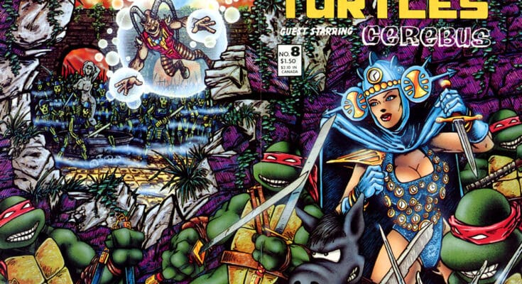 Teenage Mutant Ninja Turtles #8: The Historic Cerebus Crossover