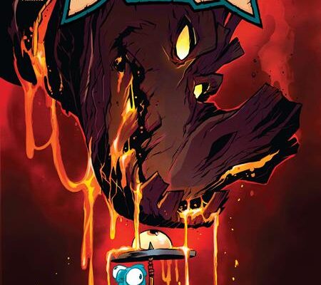 Cover art for D’orc #5 Second Printing from Image Comics by Brett Bean featuring D’orc facing a massive fiery dragon-like creature.