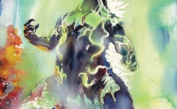 Cover art for Godzilla [Kai-Sei Era]: End of the Reign from IDW Publishing featuring the new Godzilla design surrounded by Kai-Sei energy.