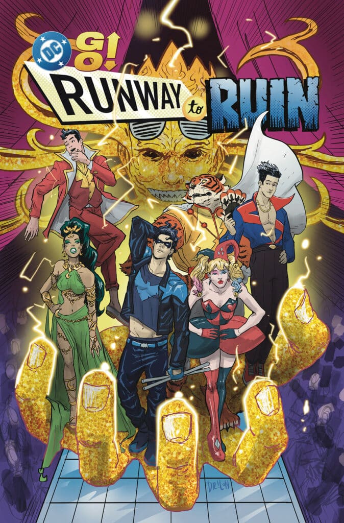DC GO! logo for DC’s 2026 expansion featuring new webcomic seasons, original series, and the Runway to R