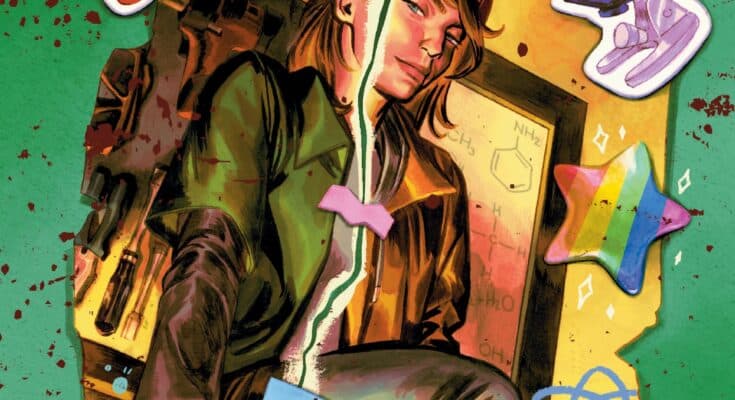 Official cover art for Oni Press' Dead Teenagers #4 featuring character portrait details under the main series logo.