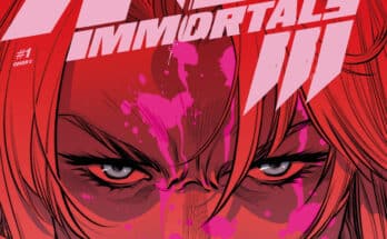 Cover art for Kill All Immortals III #1 from Dark Horse Comics featuring Frey Asvald in a blood-soaked immortal Viking finale
