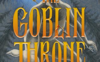 The Goblin Throne graphic novel cover illustration by Mel Gillman featuring a horned goblin entity under a full moon.