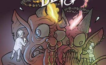 Cover art for The Lucky Devils #8 by Ryan Browne featuring demonic and human characters.
