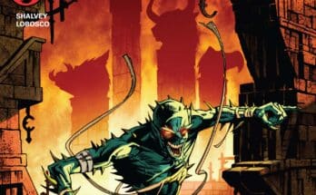 Mumm-Ra the Ever-Living #3 cover from Dynamite Entertainment featuring Mumm-Ra crawling through a ruined city with fiery shadows behind him.