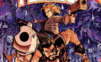 Project Perseus #1 cover art from Vault Comics featuring armed heroes surrounded by cryptid creatures and explosive sci-fi action.