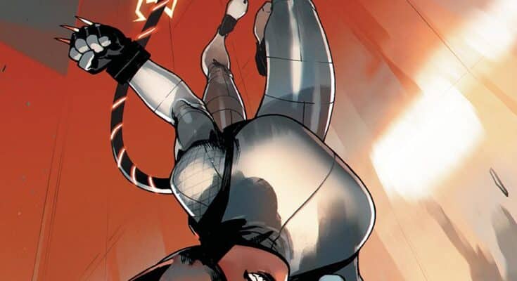 Official promotional cover art for DC Comics' Absolute Catwoman #1 featuring a modern redesign of Selina Kyle.
