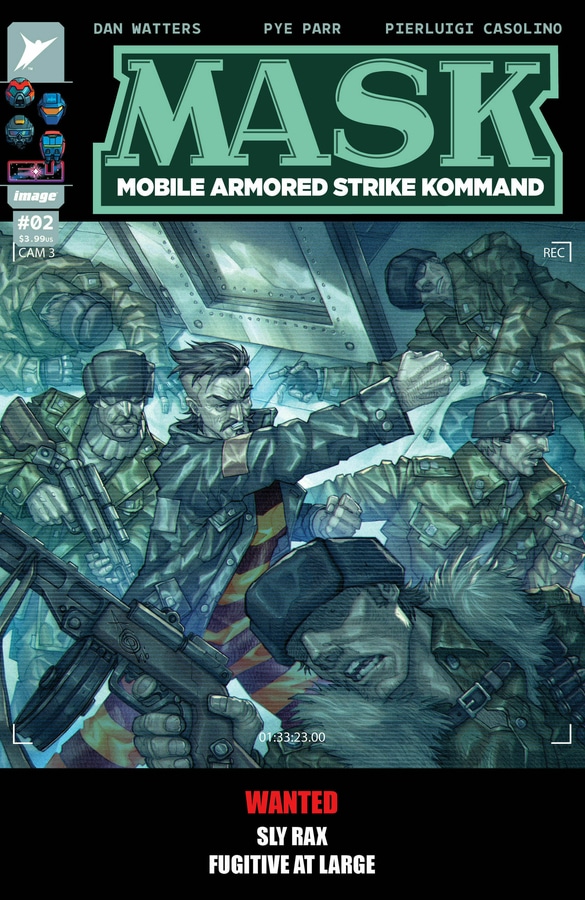 M.A.S.K. #2 Cover A by Pye Parr from Skybound and Image Comics.