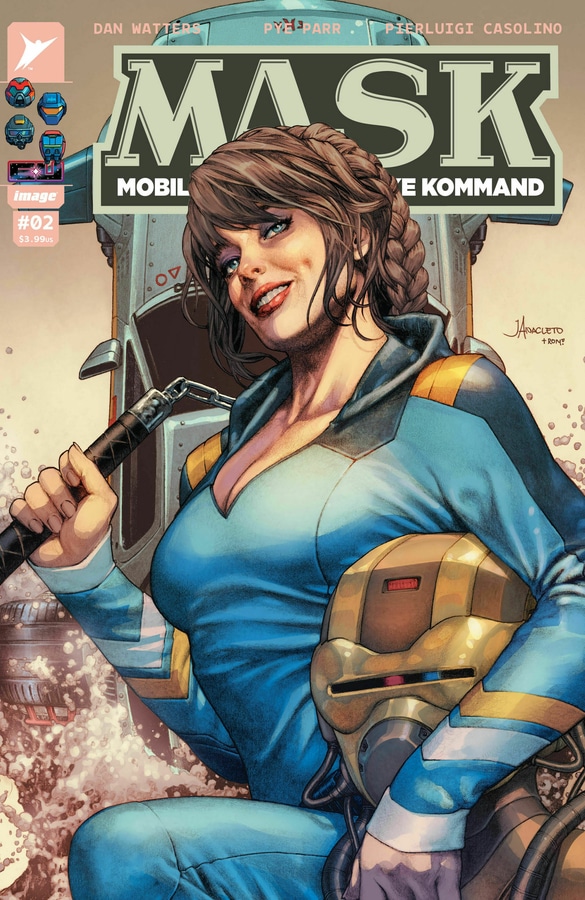 M.A.S.K. #2 Cover A by Pye Parr from Skybound and Image Comics.
