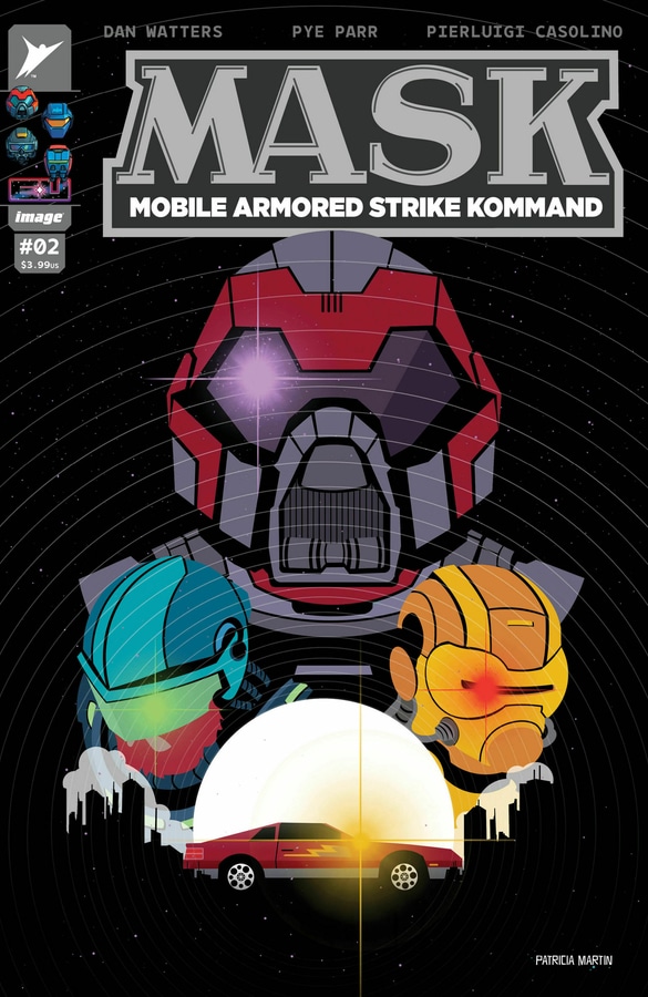 M.A.S.K. #2 Cover A by Pye Parr from Skybound and Image Comics.