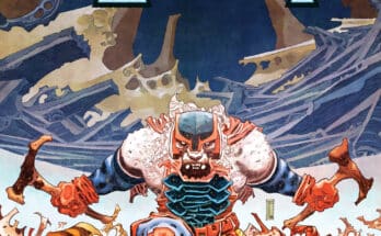 Invincible Universe: Battle Beast #12 cover by Ryan Ottley and Annalisa Leoni featuring Battle Beast and Conquest in brutal combat.