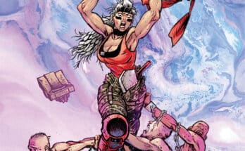 Chainkata #1 cover by Daniel Warren Johnson featuring Luma raising a chainsaw in battle.
