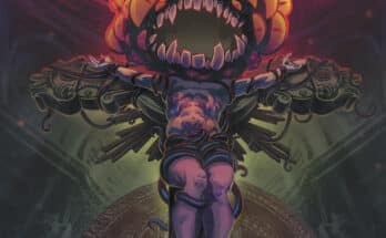 Excommunicated #3 cover by Flaviano Armentaro from Vault Comics featuring demonic religious horror imagery.