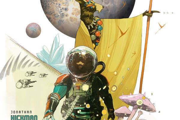 Foundations cover art for Three Worlds / Three Moons from Dark Horse Comics.