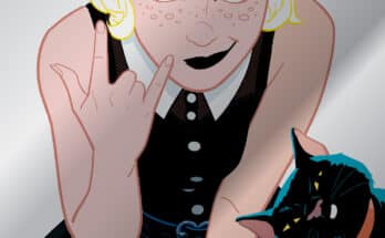 Sabrina the Teenage Witch #1 cover by Kano featuring Sabrina Spellman and Salem from Oni Press and Archie Comics.