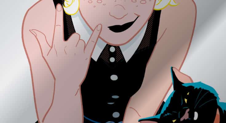 Sabrina the Teenage Witch #1 cover by Kano featuring Sabrina Spellman and Salem from Oni Press and Archie Comics.