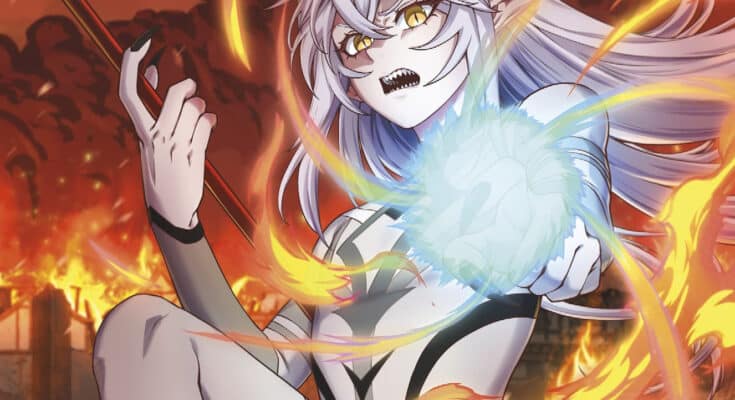 Salvos Light Novel Volume 2 cover featuring the wild demon Salvos in a fantasy action pose.