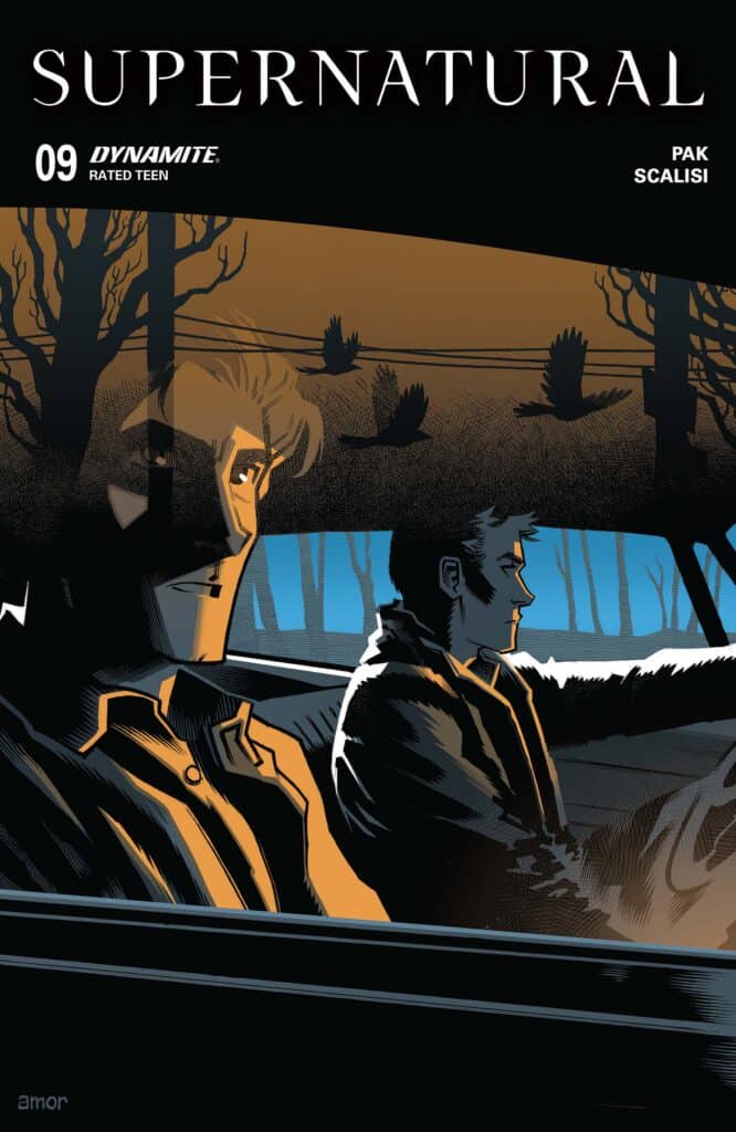Supernatural #9 cover featuring Sam and Dean Winchester from Dynamite Entertainment.
