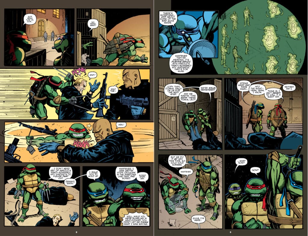 Teenage Mutant Ninja Turtles Ongoing Compendium Vol. 2 cover from IDW Publishing featuring the Turtles and major characters from the IDW TMNT ongoing series.