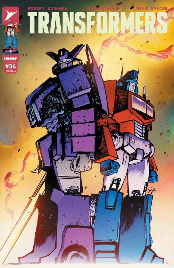 Transformers #34 Cover A by David Nakayama from Skybound and Image Comics.
