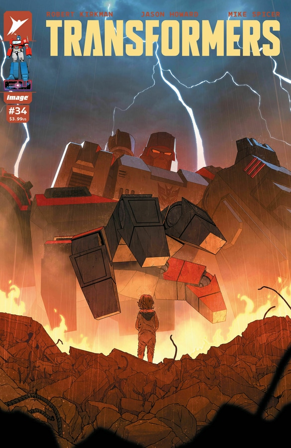 Transformers #34 Cover A by David Nakayama from Skybound and Image Comics.