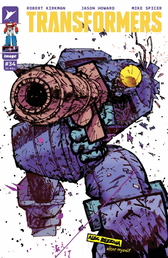 Transformers #34 Cover A by David Nakayama from Skybound and Image Comics.