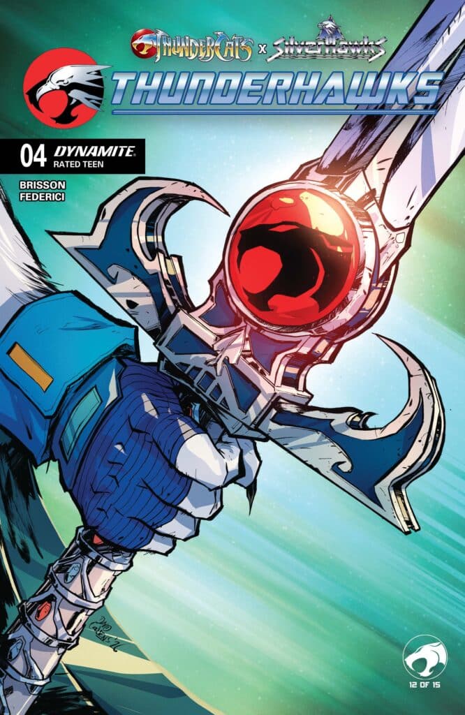 ThunderCats x SilverHawks: ThunderHawks #4 cover featuring SilverHawks imagery from Dynamite Entertainment.